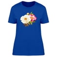 thumbnail image 1 of White & Red Peony Flower T-Shirt Women -Image by Shutterstock, Female x-Large, 1 of 2
