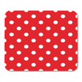 thumbnail image 1 of White Red Polka Dot Pattern Modern Retro 60S American Mousepad Mouse Pad Mouse Mat 9x10 inch, 1 of 3