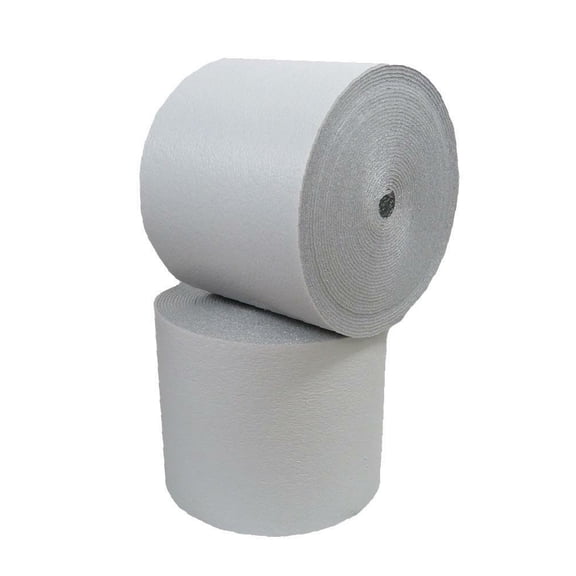 White Reflective Foam Spiral Duct Wrap Seam Sealer Pipe Wrap Faucet 6inch x 18ft