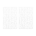 White Reflective Mailbox Numbers Stickers for Outside Address 0 9