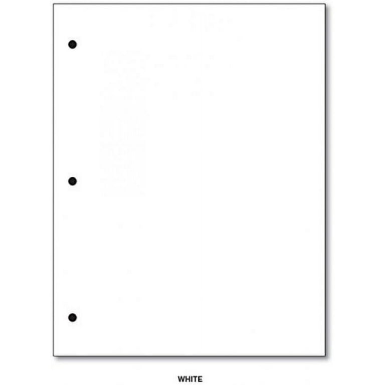  3 Hole Punch Half Letter Paper, Bright White Sheets