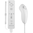 White Remote Wiimote Nunchuck Controller Set Combo for Nintendo Wii And