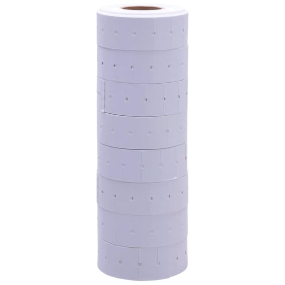 White Removable Labels to fit Motex MX5500 Price 16 Pack (Free roll Included)