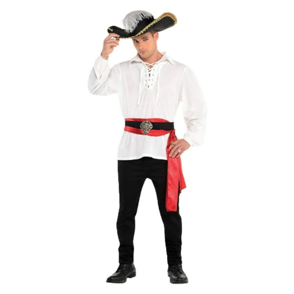 White Renaissance Pirate Shirt - Rock Stars - Costume - Men - 2XL