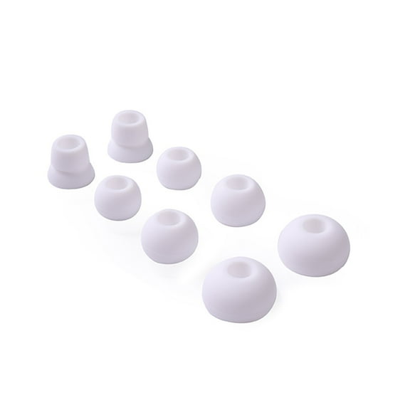 White Replacement Earbud Tips for Beats Powerbeats3 Wireless Stereo Headphones - Small, Medium, Large, and Double Flange (White)
