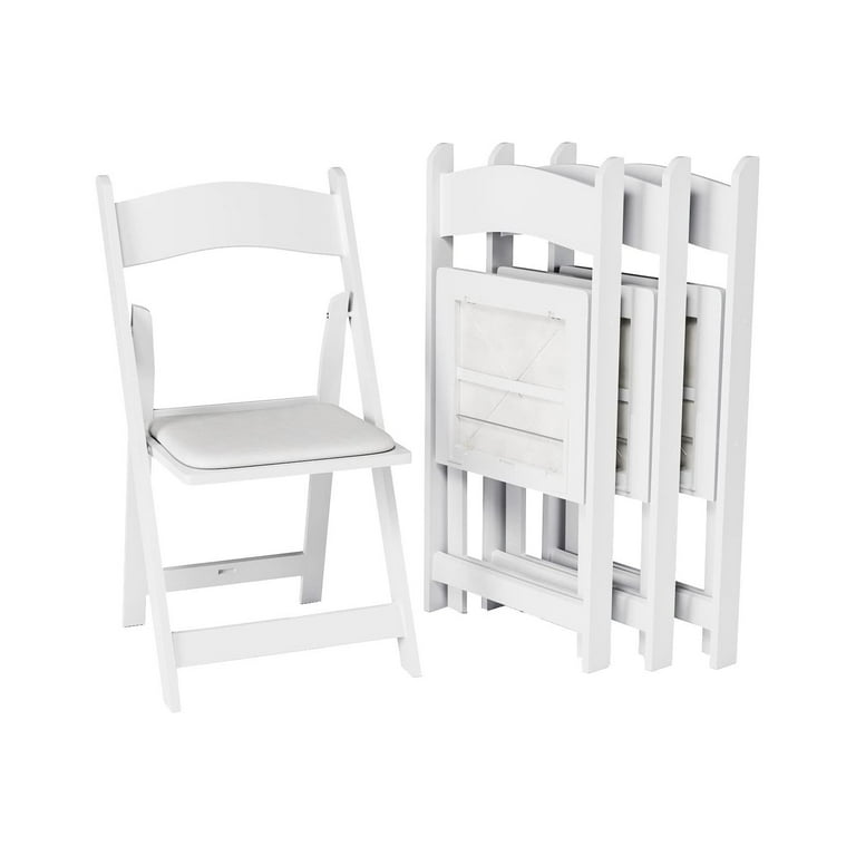 White 2024 resin chairs
