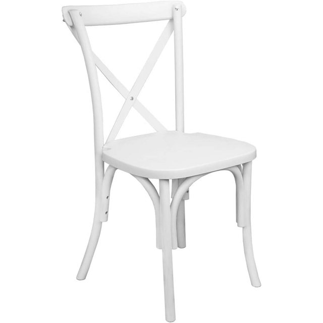 White Resin XBack Chair