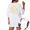 thumbnail image 1 of White Retro Mountain Line Art Print Tshirt S-5XL Graphic Tees Shirts Christian Aesthetics Tops, 1 of 5