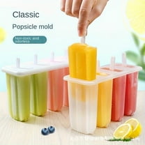Reusable Silicone Popsicle Mold – 4-Cavity White Ice Cream Maker with Lid