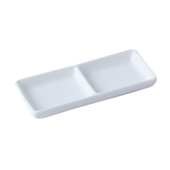 White Reusable Trays for Food Eating,Small Soy Sauce Dish Perfect for Dips, Snacks, Tapas
