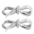 thumbnail image 1 of White Rhinestone Round Shoelaces For Shoes Bling Glitter Replacement Cords For Trainers Sneakers Hoodies Drawstrings Multiple Lengths Available Size 100, 1 of 3