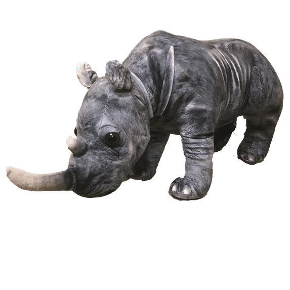 White Rhino Zoo Plush 14" Stuffed Animal