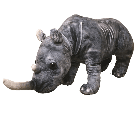 White Rhino Zoo Plush 14" Stuffed Animal