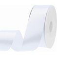thumbnail image 1 of White Ribbon 60 Yards 1 1/2 inch White Satin Ribbon for Flower Bouquet Gift Wrapping Bows Making Wedding Party Easter Mother's Day Decorations, 1 of 10