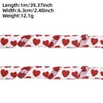 thumbnail image 1 of White Ribbon for Gift Wrapping Heart Design with Red Glitter and Wired Edge, Versatile for Bows Wreaths Diy Crafts, Red Ribbon for Gift Wrapping Party and Floral Decor, 1 of 6