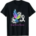 thumbnail image 1 of White Ribbon Lung Cancer Survivor Gift Lung Cancer Awareness T-Shirt, 1 of 3