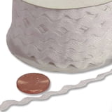 White Ric Rac Trim Ribbon Spool - 7mm X 25 Yards (570101210) - White ...