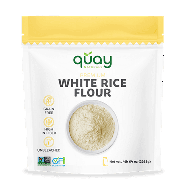 White Rice Flour, 4 lb - Gluten Free Flour - Wheat Flour Substitute & Alternative for Baking & Cooking - Non GMO