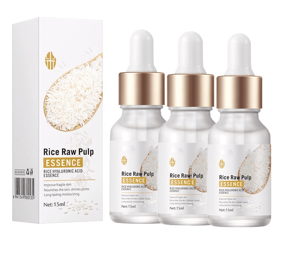 White Rice Serum for Face Rice Row Pulp Essence White Rice Facial ...