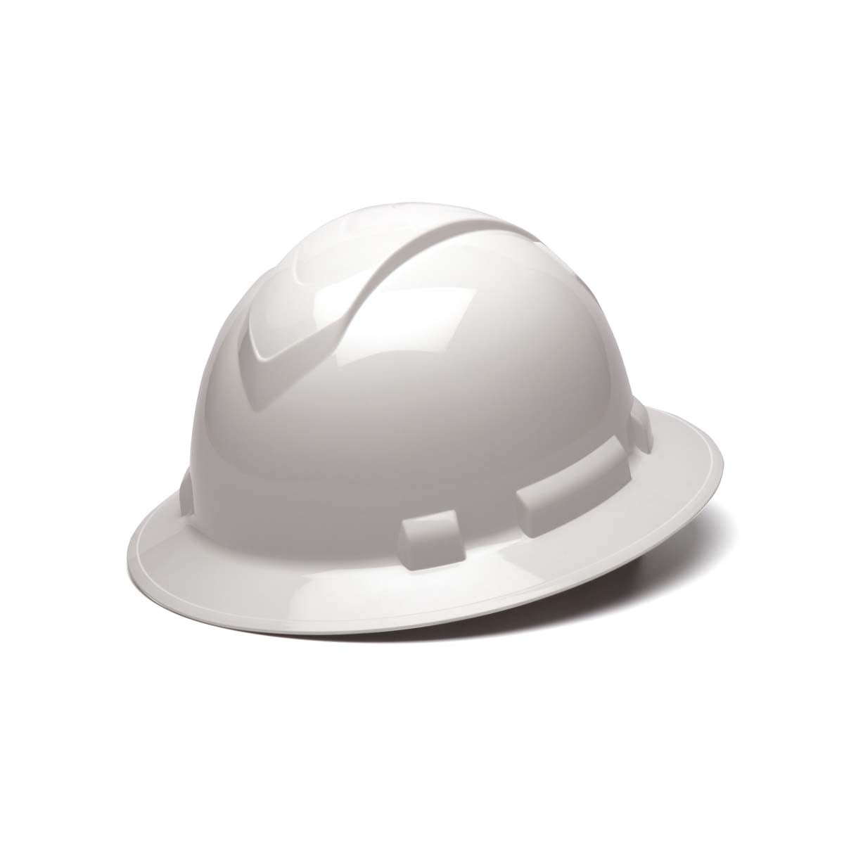 White-Ridgeline Full Brim 4 Pt Ratchet Suspension