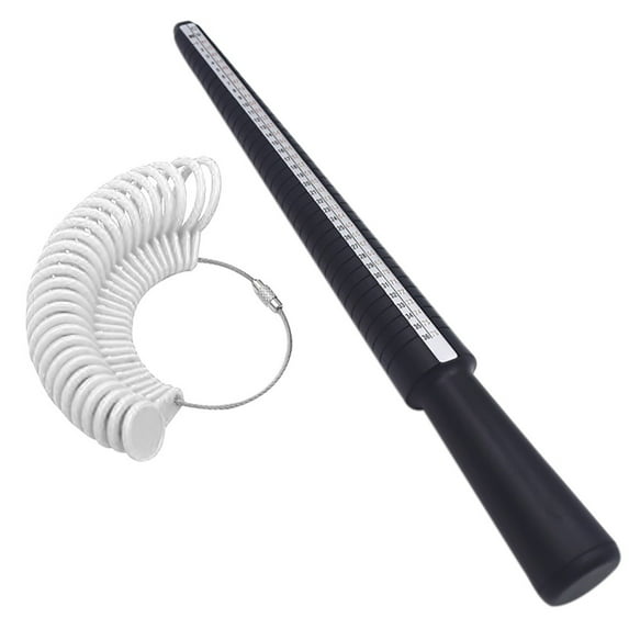 White Ring Size Stick Mandrel Gauge, Ukus Measuring Tool With 0-13 Sizer, By Meiiso, Large Inventory!
