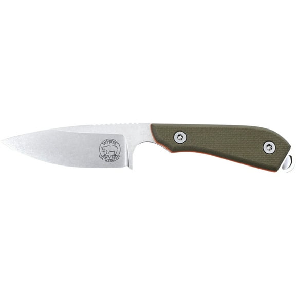 White River Knives M1 Pro Fixed Blade Knife 3" Drop Point CPM MagnaCut Stonewashed Blade G-10 Handle Green