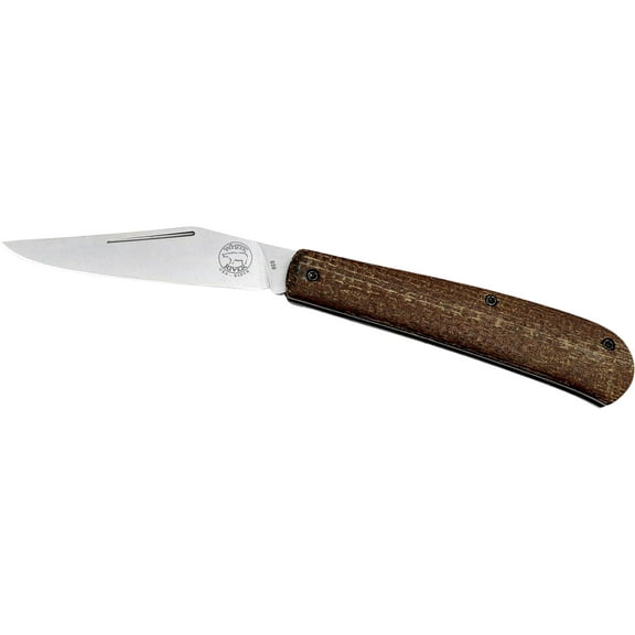 White River Knives Trailhead Trapper Pocket Knife 3.1" Clip Point CPM S35VN Stainless Blade Micarta Handle Natural