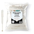 thumbnail image 1 of White Rock Candy on a Stick (72 Pack) - BULK Individually Wrapped Pure Sugar Crystal Rock Sticks - Perfect for Party Favors, Weddings, Receptions, Buffets, Coffee, Bridal and Baby Showers - Dr. Plenty, 1 of 4