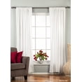 thumbnail image 1 of White Rod Pocket  Velvet Curtain / Drape / Panel   - 80W x 84L - Piece, 1 of 2