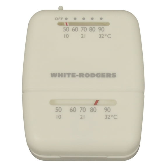 White-Rodgers 1C20101S1 White Rodgers Heating Thermostat - White
