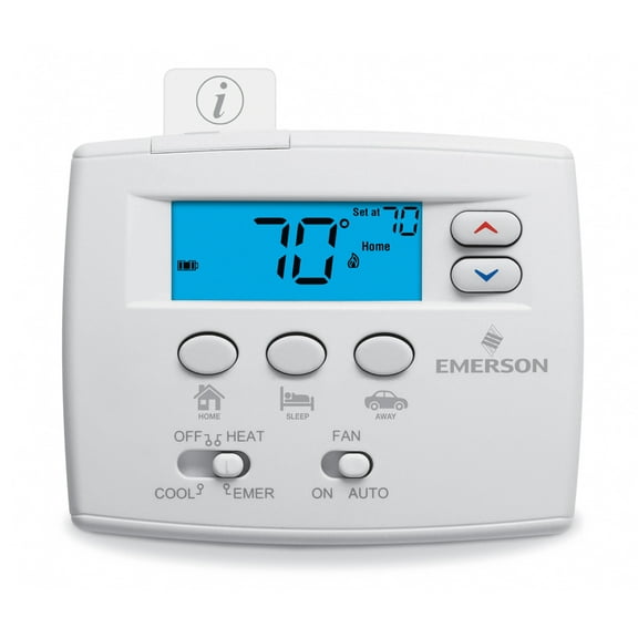 White-Rodgers 1F89EZ-0251 Digital White Non-Programmable Thermostat