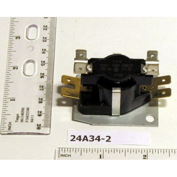 White-Rodgers 24A34-2 - Electric Heat Sequencer| 1 Switch| 1 Timing| On: 3