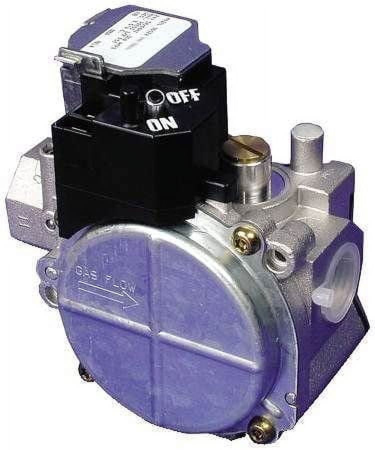 Compact Silver and Black Stainless Steel Gas Valve