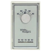 White-Rodgers 661976 Mercury Free Mechanical Vertical White Thermostat