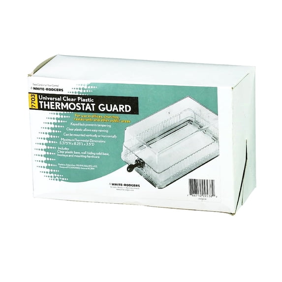 White-Rodgers G20 Universal Locking Thermostat Guard, Clear Cover