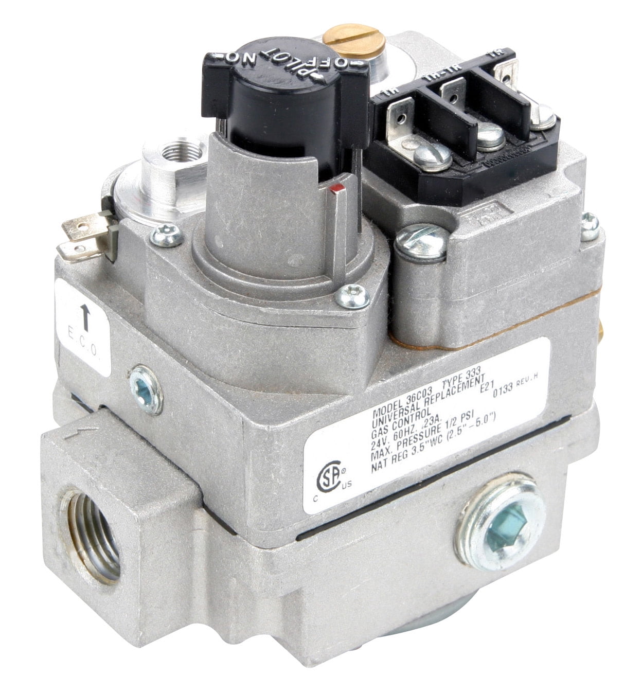 WhiteRodgers Gas Valve,Fast Opening,230,000 BtuH 36C03U333