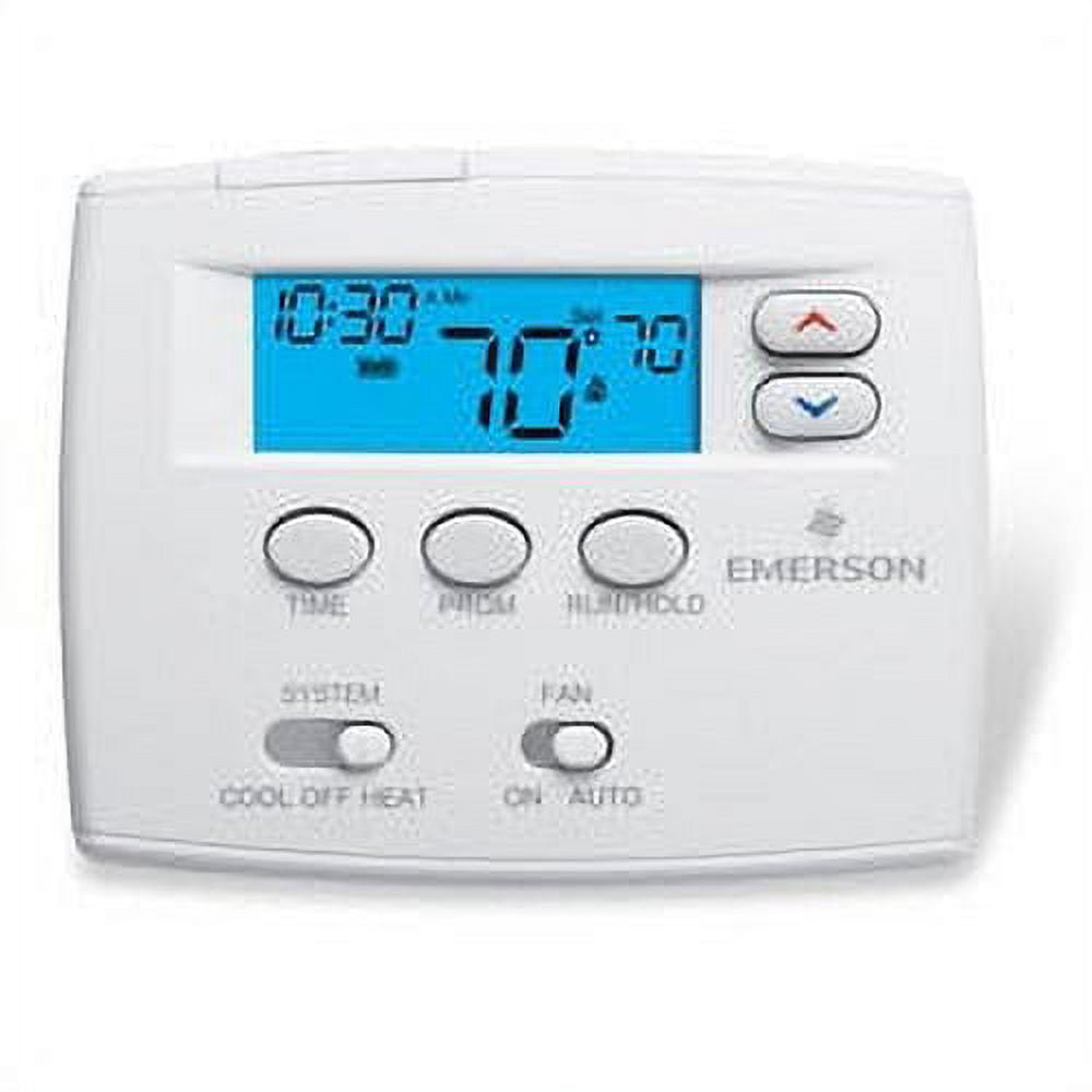 White Programmable Digital Thermostat with Touchscreen