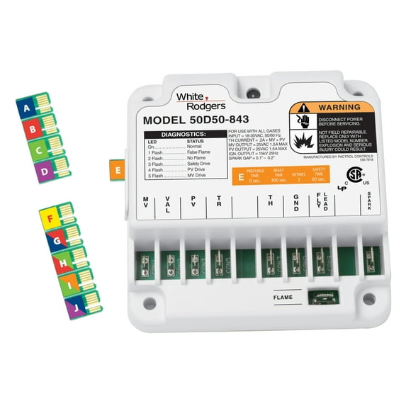 White-Rodgers Universal Ignition Control, Spark to Pilot 50D50-843