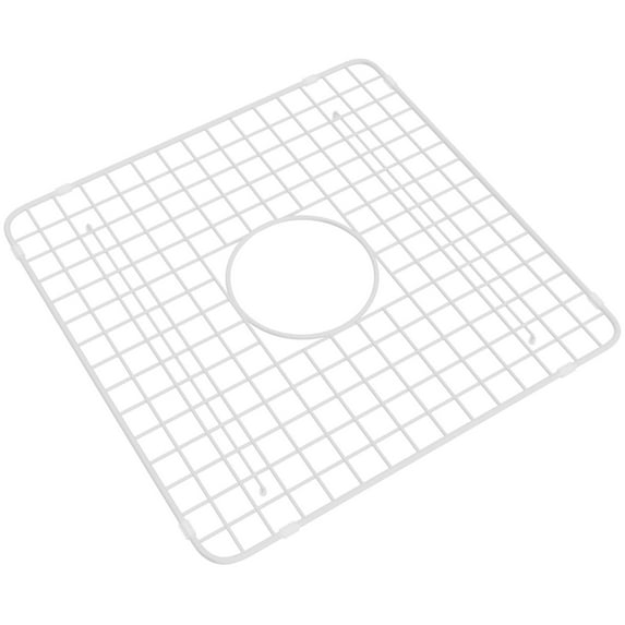 White Rohl WSG3719 Stainless Steel Grid for RC3719 Sink