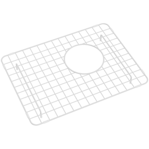 White Rohl WSG4019SM Stainless Steel Grid for Kitchen Sink
