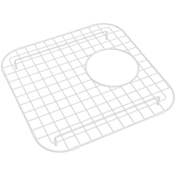 White Rohl WSG5927 Sink Grid for 5927 Bar Kitchen Sink