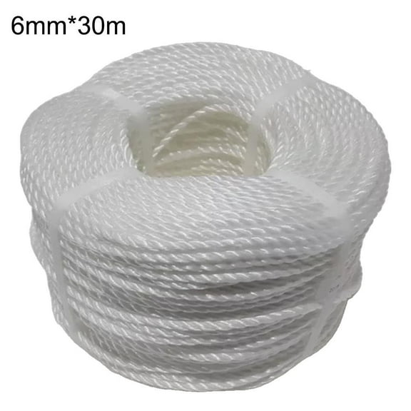 White Rope Rope Coils Nylon Sailing Agriculture Cut Lengths Outdoor Rope