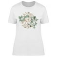 thumbnail image 1 of White Rose And Small Flowers T-Shirt Women -Image by Shutterstock, Female x-Large, 1 of 2