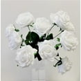 thumbnail image 1 of White Rose Bouquet Artificial Flowers, 1 of 1