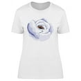 thumbnail image 1 of White Rose Flower Painting T-Shirt Women -Image by Shutterstock, Female 3X-Large, 1 of 2