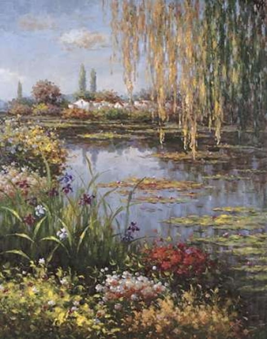 White Rose Garden Canvas Art - Horwich (22 x 28)