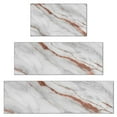 thumbnail image 1 of White Rose Gold Marble Kitchen Rugs Sets Of 3,Kitchen Runner Rugs Non Skid Washable,Decorative Kitchen Floor Mats for Kitchen,Sink,Laundry,17"x30"+ 17"x47" + 17"x59", 1 of 6