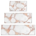 thumbnail image 1 of White Rose Gold Marble Kitchen Rugs Sets Of 3,Kitchen Runner Rugs Non Skid Washable,Decorative Kitchen Floor Mats for Kitchen,Sink,Laundry,17"x30"+ 17"x47" + 17"x59", 1 of 6