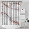 thumbnail image 1 of White Rose Gold Marble Pattern Shower Curtain 72"x84" ,Bathroom Decorative Shower Curtains Set with 12 Hooks,Modern Waterproof Washable Shower Curtain, 1 of 6
