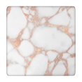 thumbnail image 1 of White Rose Gold Marble Square Fitted Tablecloth with Elastic Edge,Square Table Cover,Washable Elastic Table Cover for Home Kitchen Party Decor 34"x34", 1 of 6